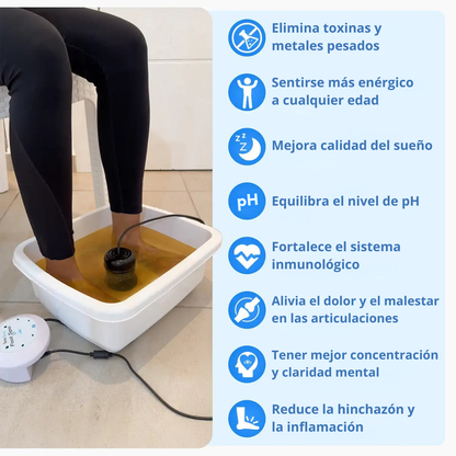 AquaClean™ Spa iónico para pies