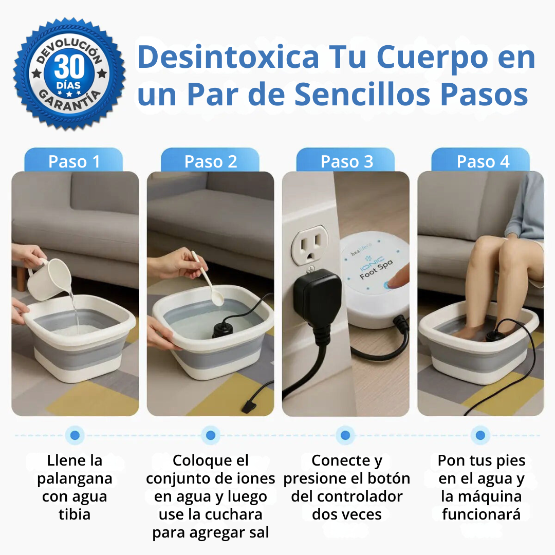 AquaClean™ Spa iónico para pies