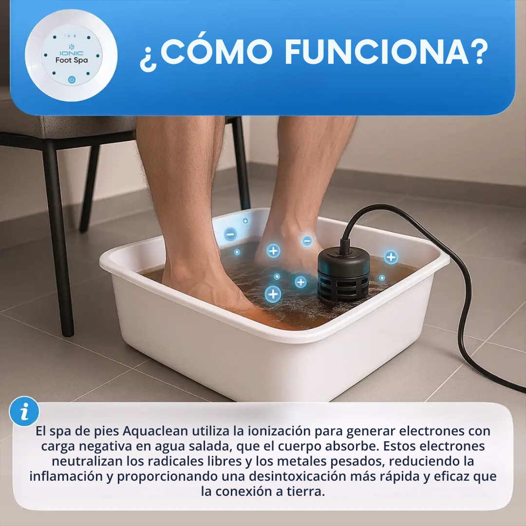 AquaClean™ Spa iónico para pies