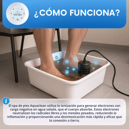 AquaClean™ Spa iónico para pies